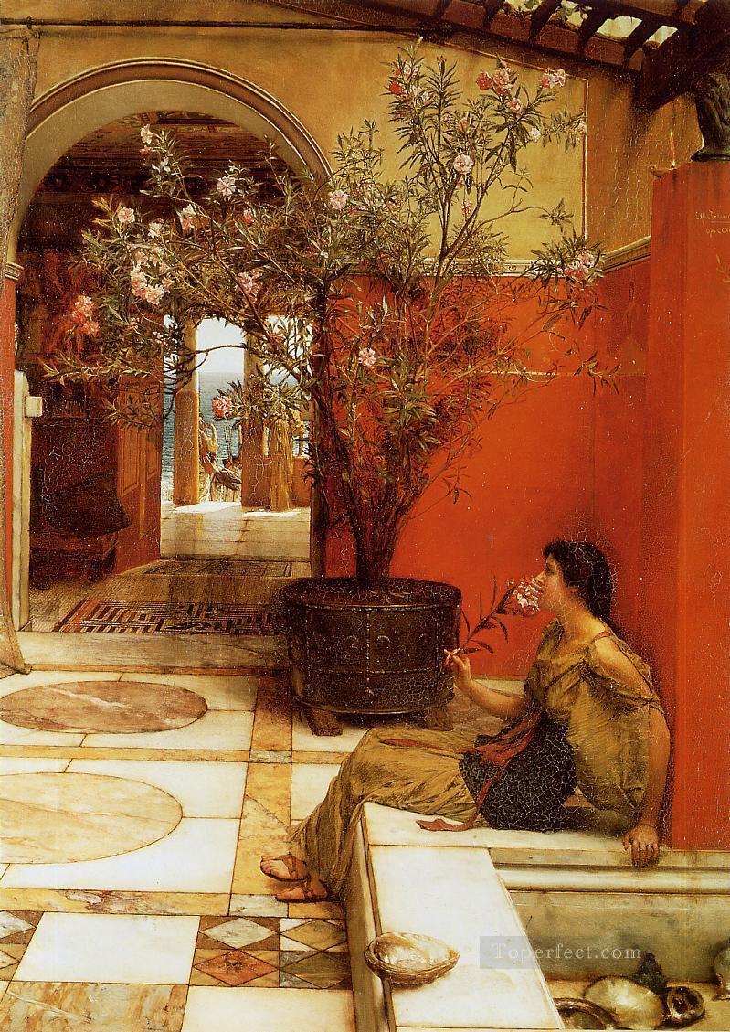 An Oleander Romantic Sir Lawrence Alma Tadema Oil Paintings